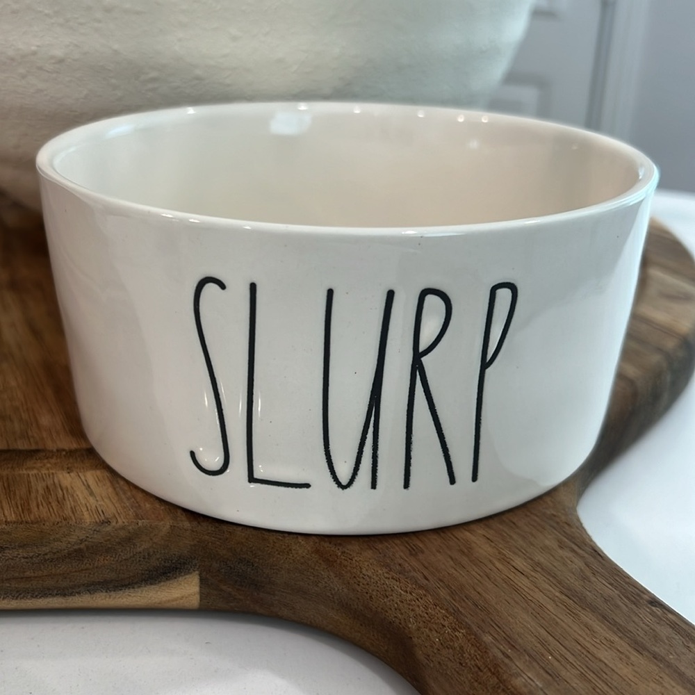 Rae Dunn. Cute 🐾SLURP 🐾BOWL...